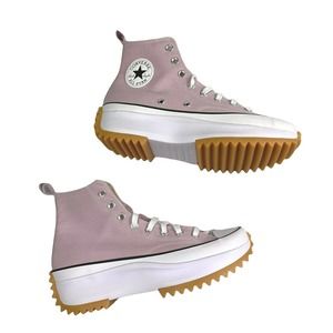 Converse Run Star Hike High Top Platform Shoes Pink Himalayan Salt 171668C 10.5